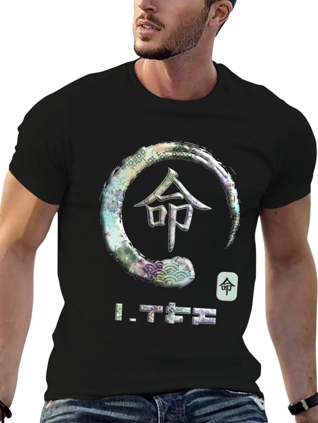 Japanese Zen Circle Graphic T-Shirt product image 6