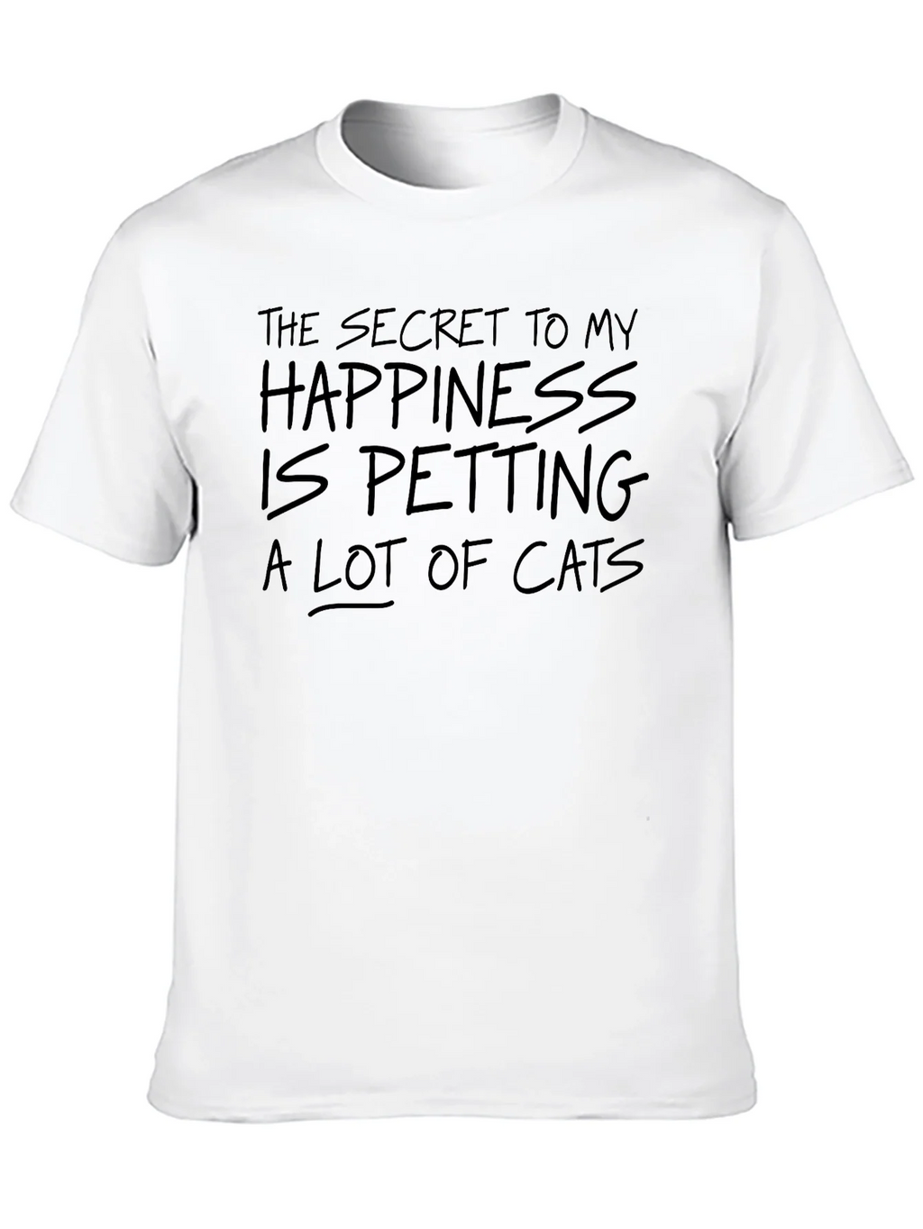 Secret To My Happiness Cat Petting Graphic Tee product image 9