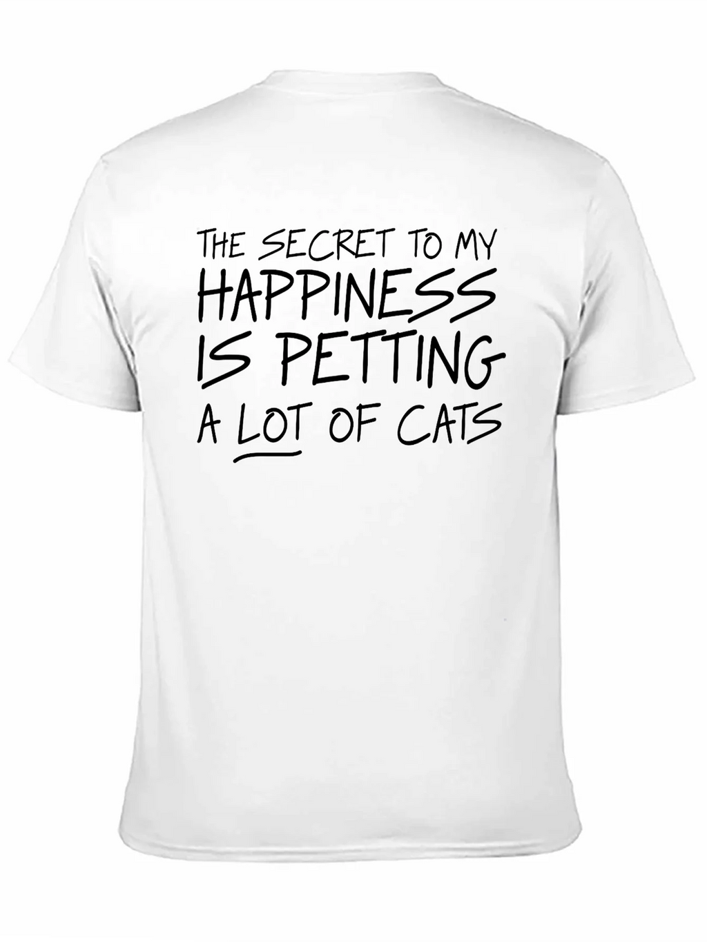Secret To My Happiness Cat Petting Graphic Tee product image 10