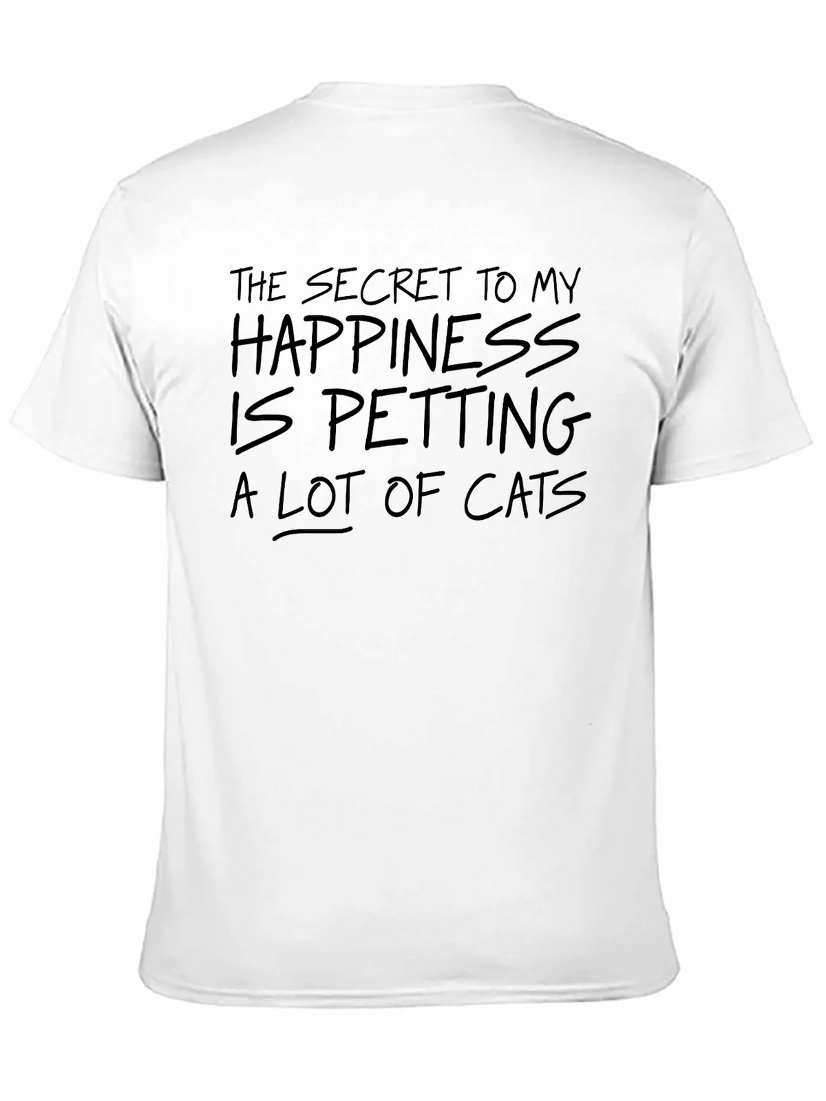 Secret To My Happiness Cat Petting Graphic Tee product image 10