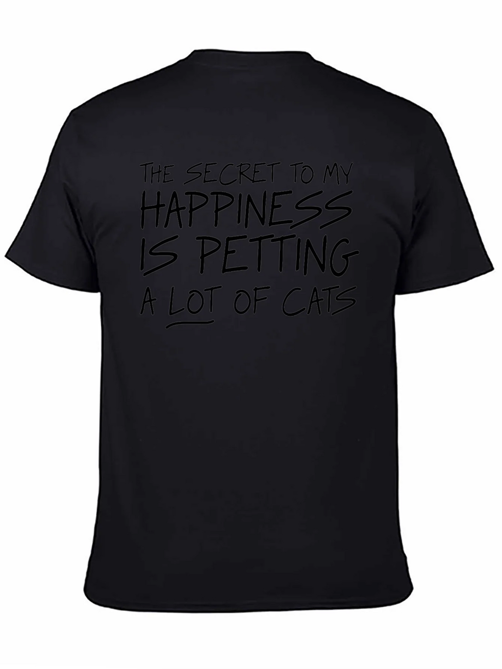 Secret To My Happiness Cat Petting Graphic Tee product image 4