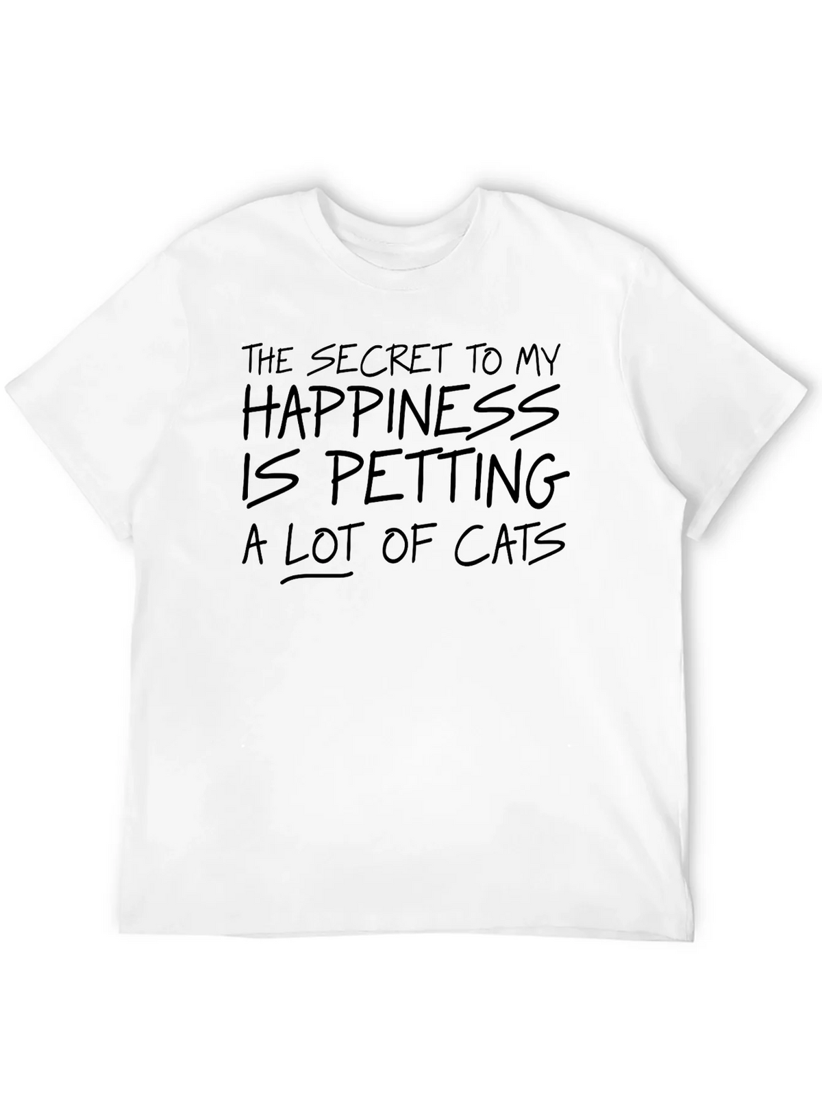 Secret To My Happiness Cat Petting Graphic Tee product image 11