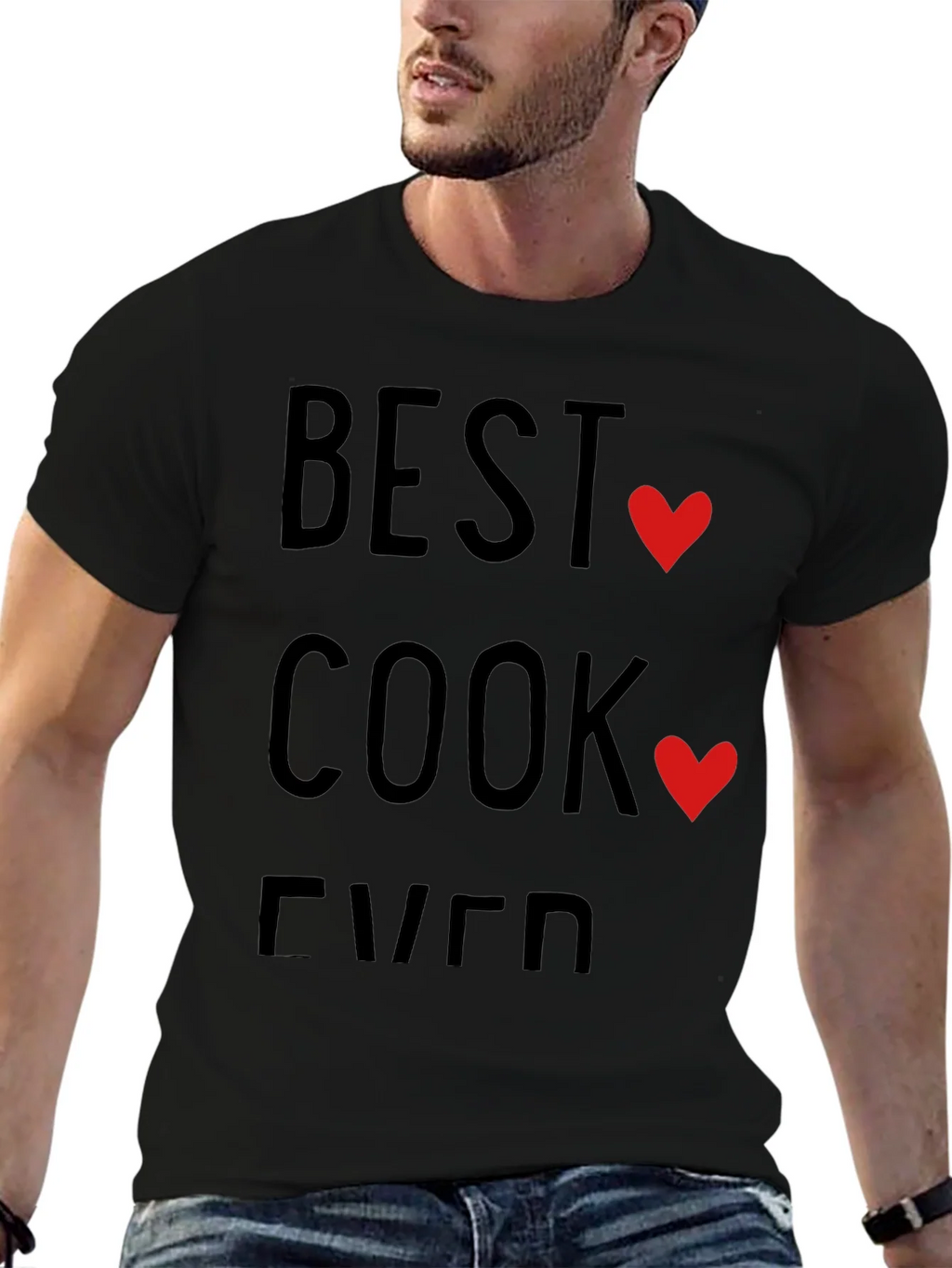 Best Cook Ever T-Shirt - Heart Design product image 6