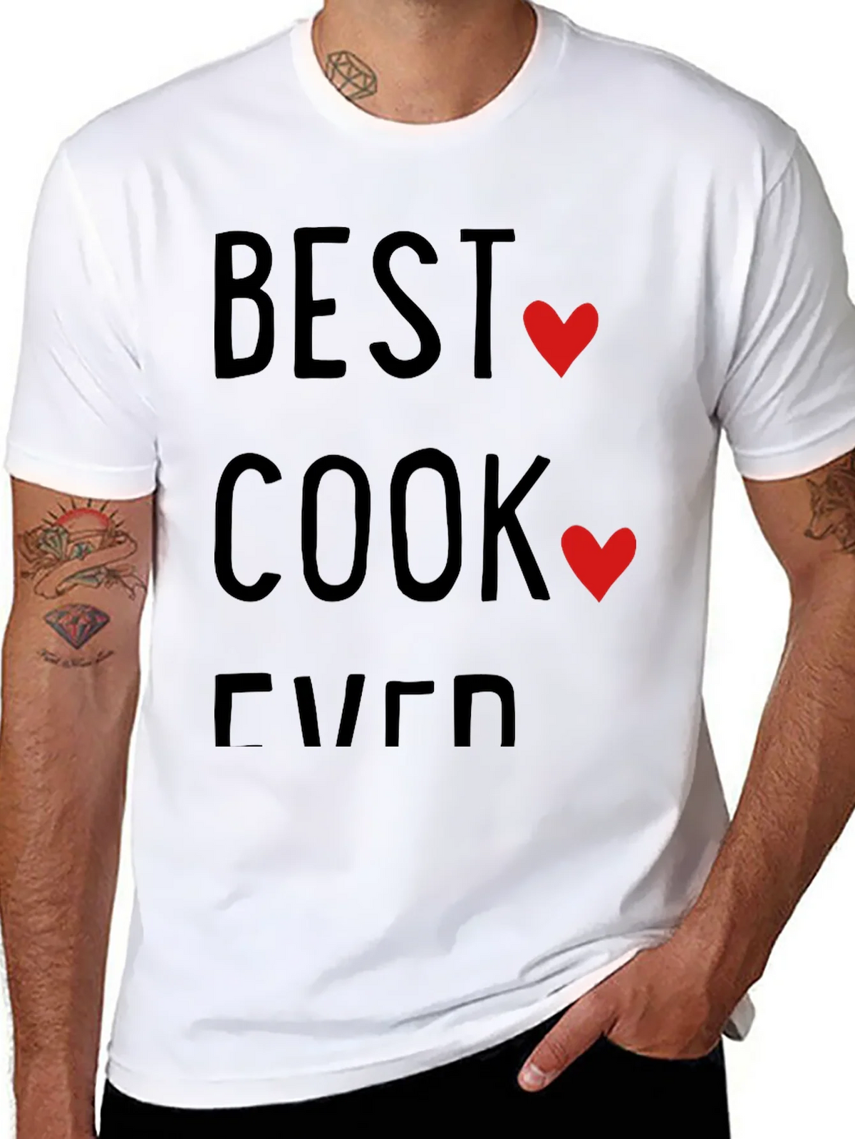 Best Cook Ever T-Shirt - Heart Design product image 7