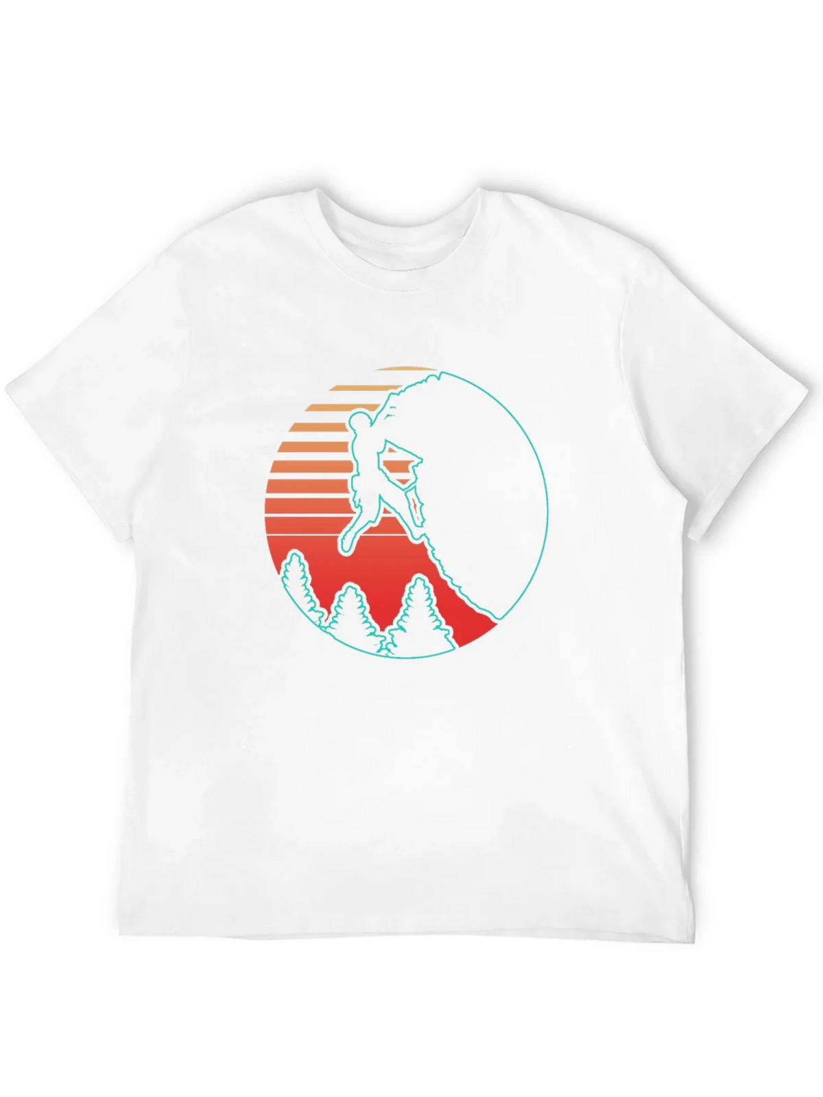 Retro Rock Climbing Black T-Shirt product image 11