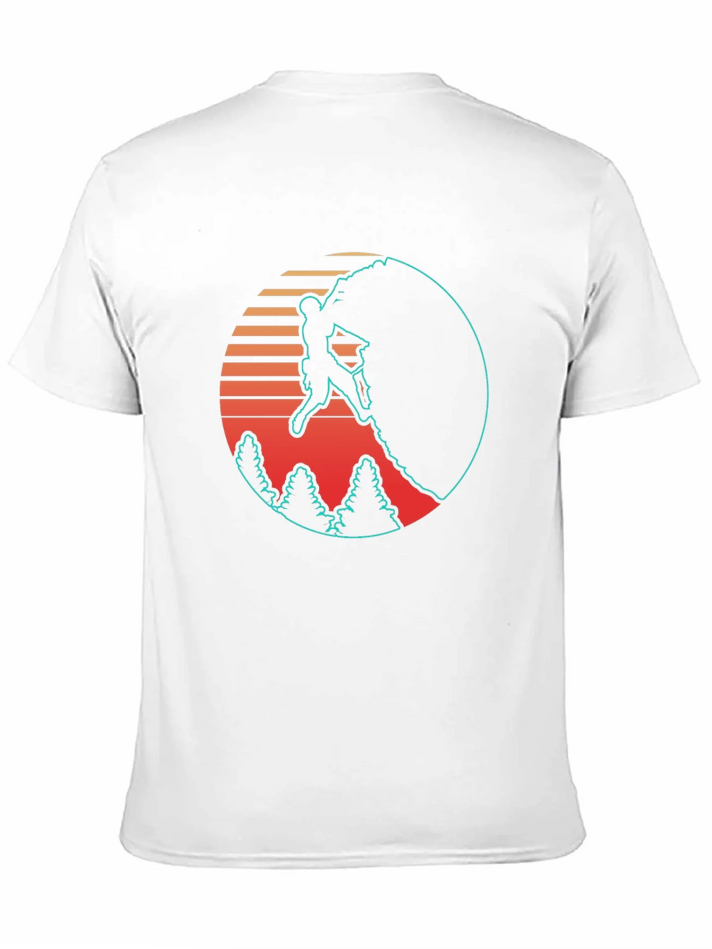 Retro Rock Climbing Black T-Shirt product image 10