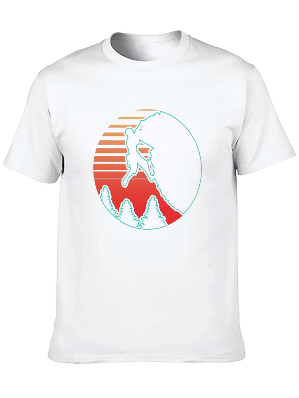 Retro Rock Climbing Black T-Shirt product image 9