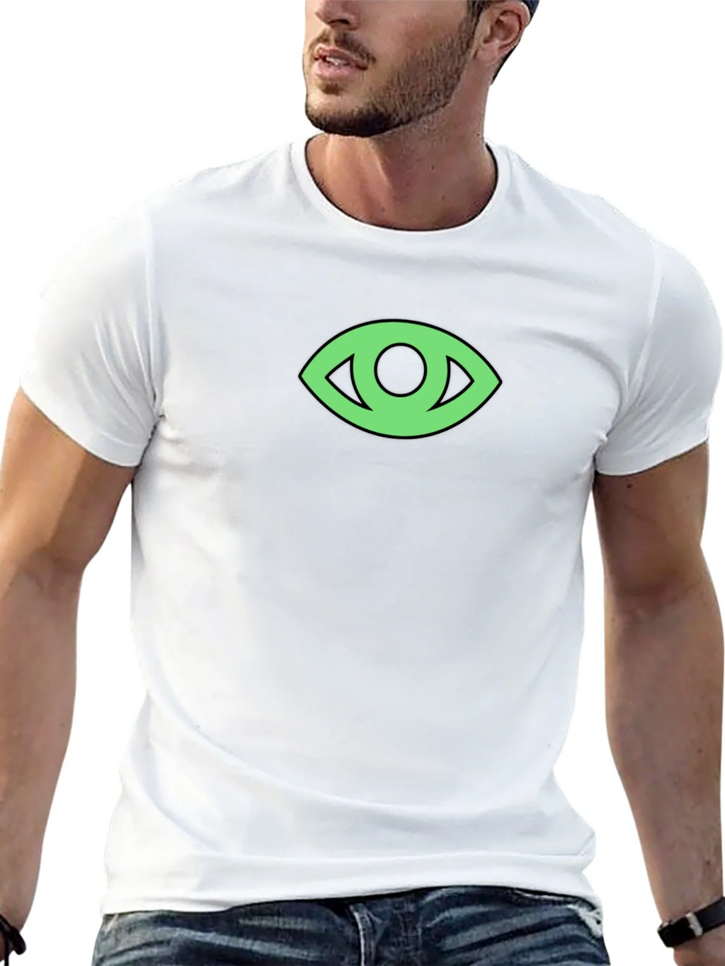 Eye Graphic Black T-Shirt - Modern Minimalist Tee product image 12