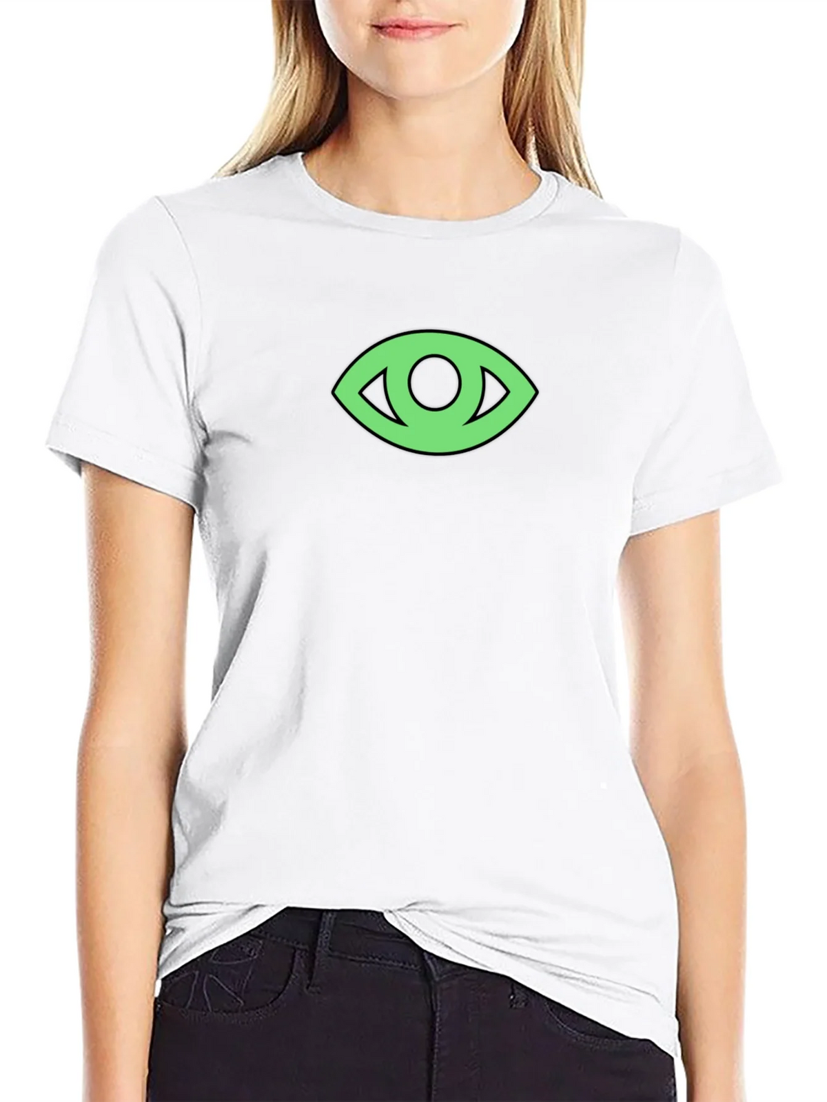 Eye Graphic Black T-Shirt - Modern Minimalist Tee product image 8