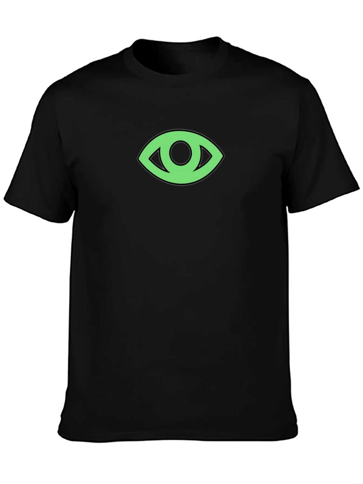 Eye Graphic Black T-Shirt - Modern Minimalist Tee product image 3