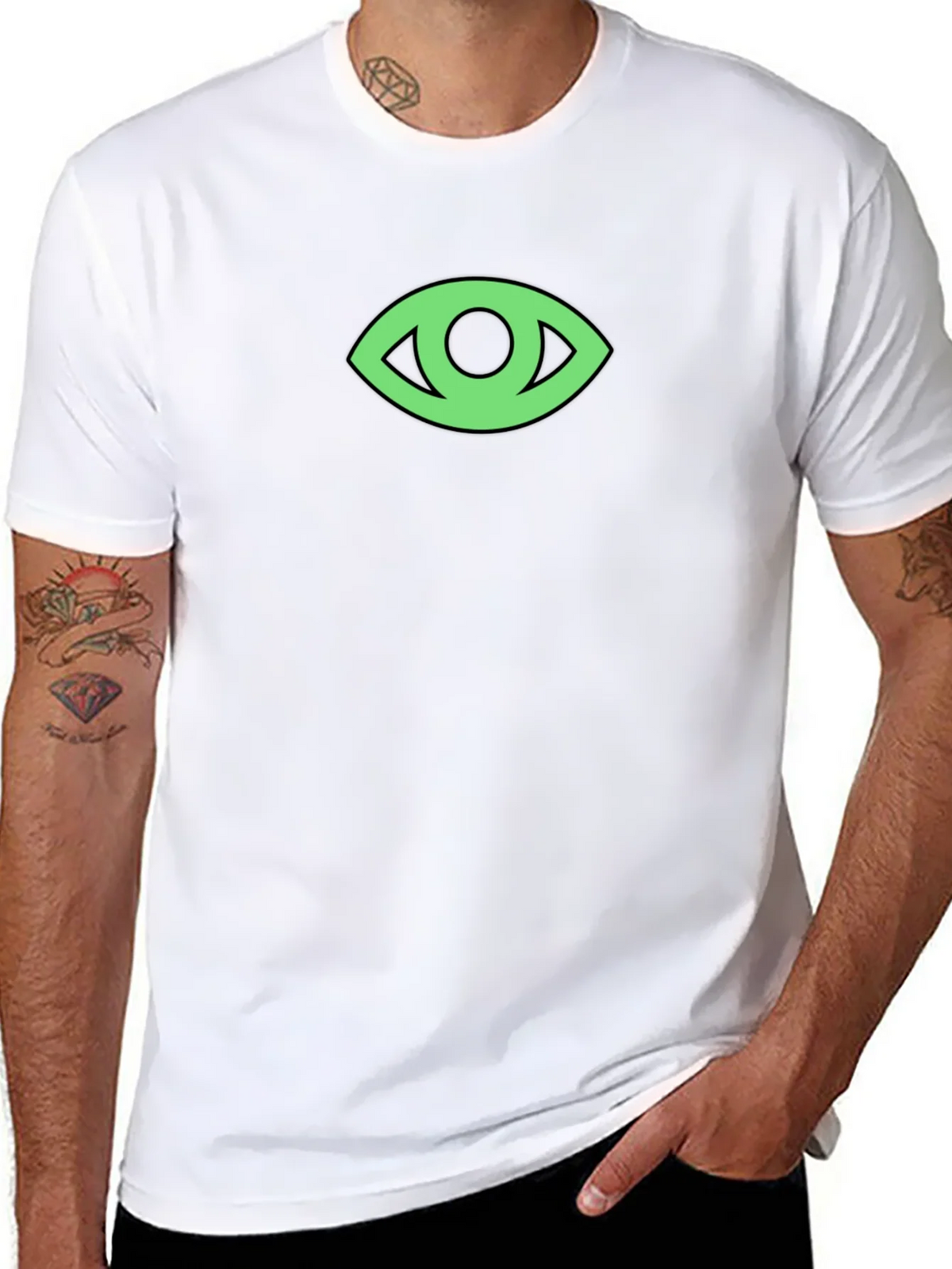 Eye Graphic Black T-Shirt - Modern Minimalist Tee product image 7