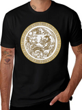 Dragon & Phoenix Graphic Tee - Unisex Black T-Shirt product image 1