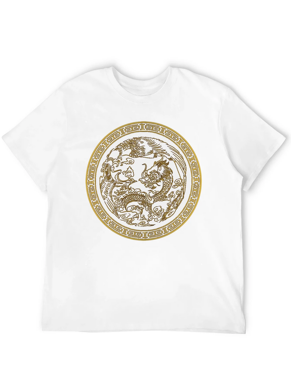Dragon & Phoenix Graphic Tee - Unisex Black T-Shirt product image 11