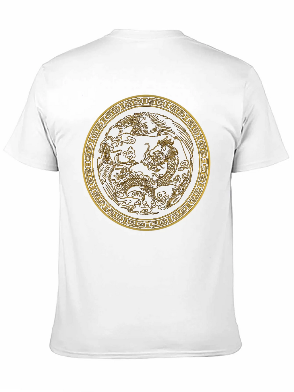 Dragon & Phoenix Graphic Tee - Unisex Black T-Shirt product image 10