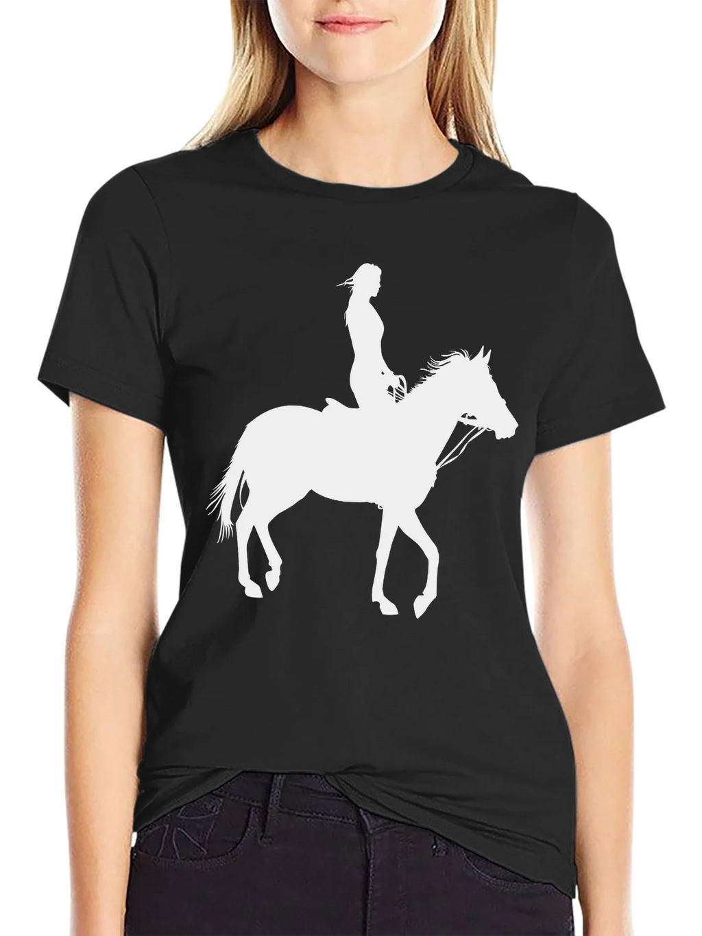 Horse Rider Graphic Tee - Black product image 2