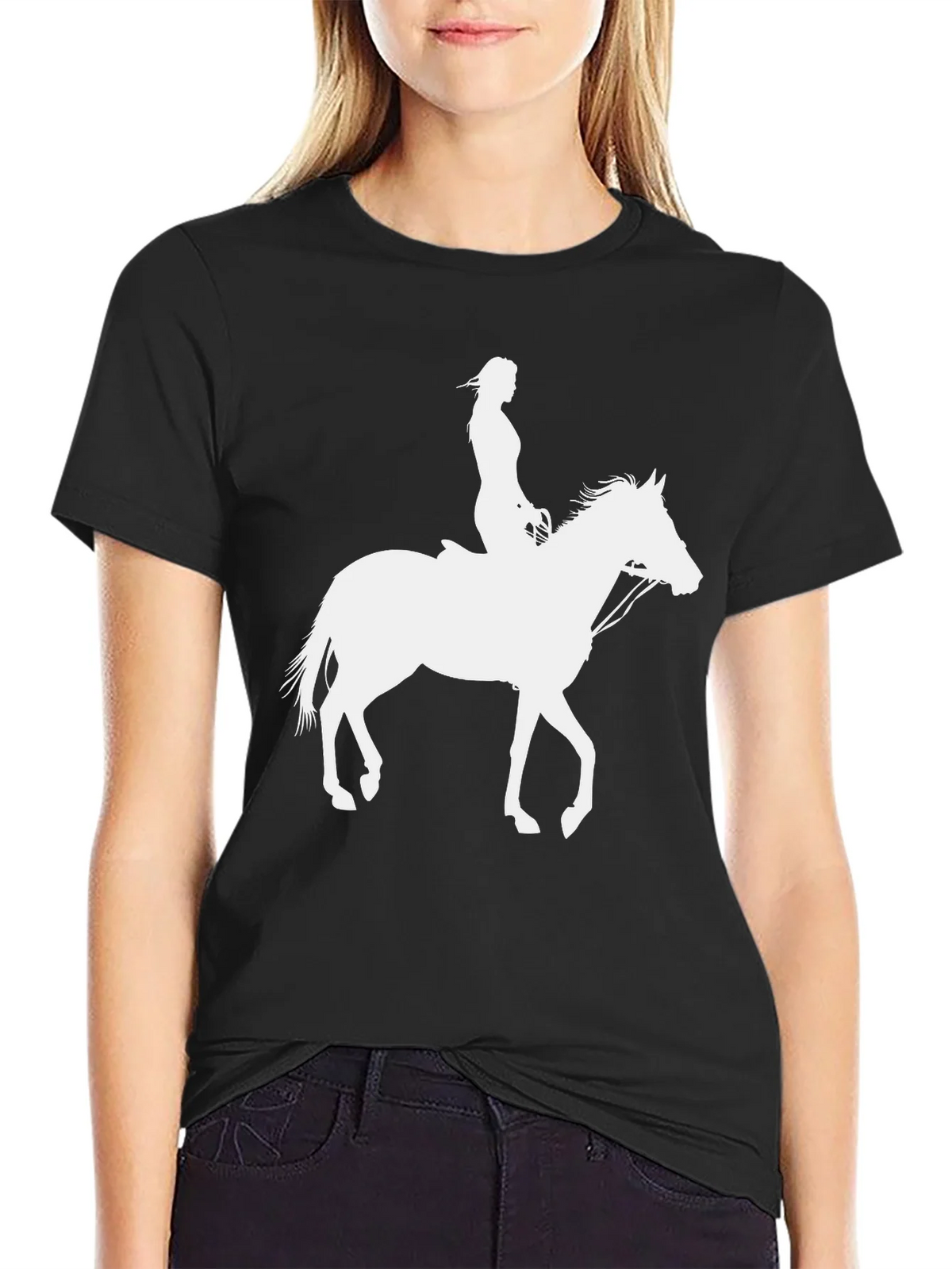 Horse Rider Graphic Tee - Black product image 2