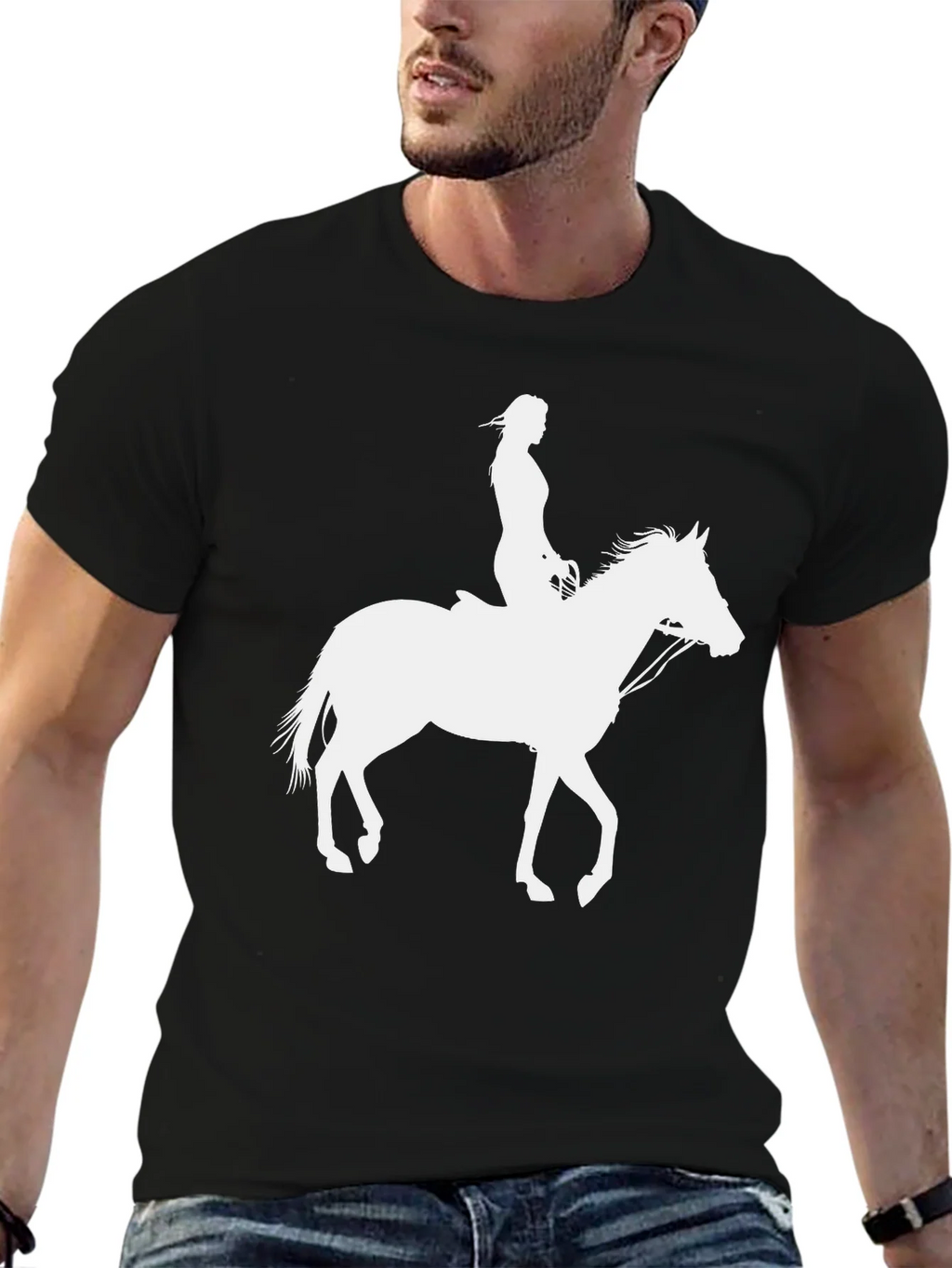 Horse Rider Graphic Tee - Black product image 6