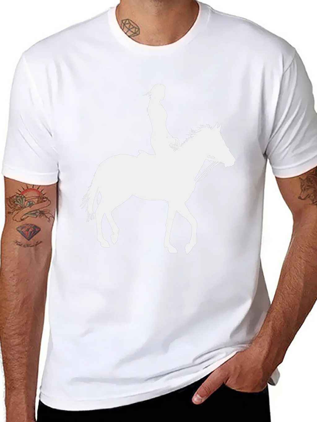 Horse Rider Graphic Tee - Black product image 7