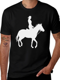 Horse Rider Graphic Tee - Black product image 1