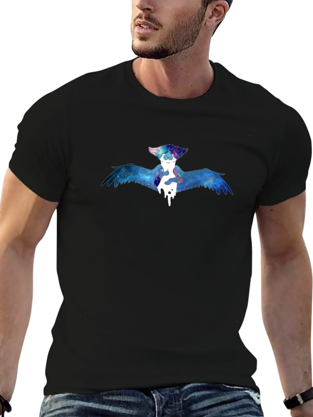 Galaxy Angel T-Shirt - Unique Graphic Tee for Men product image 6
