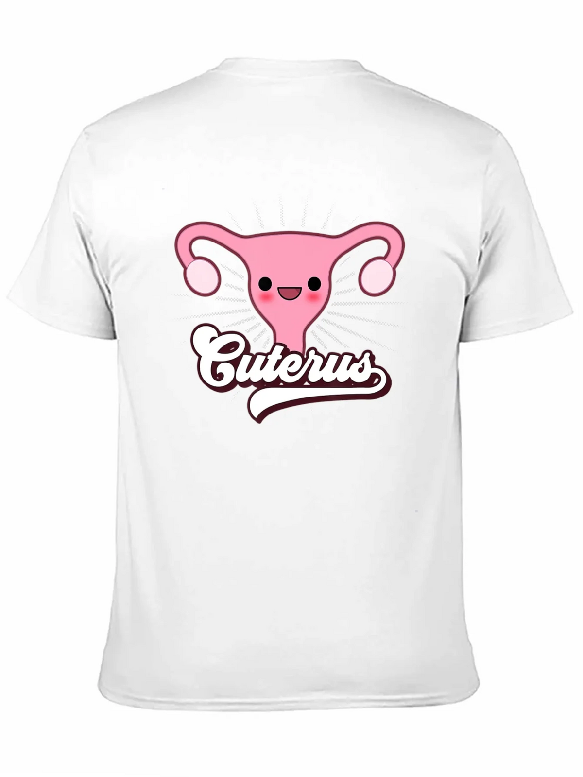 Cuterus Black Graphic Tee - Funny Uterus Shirt product image 9