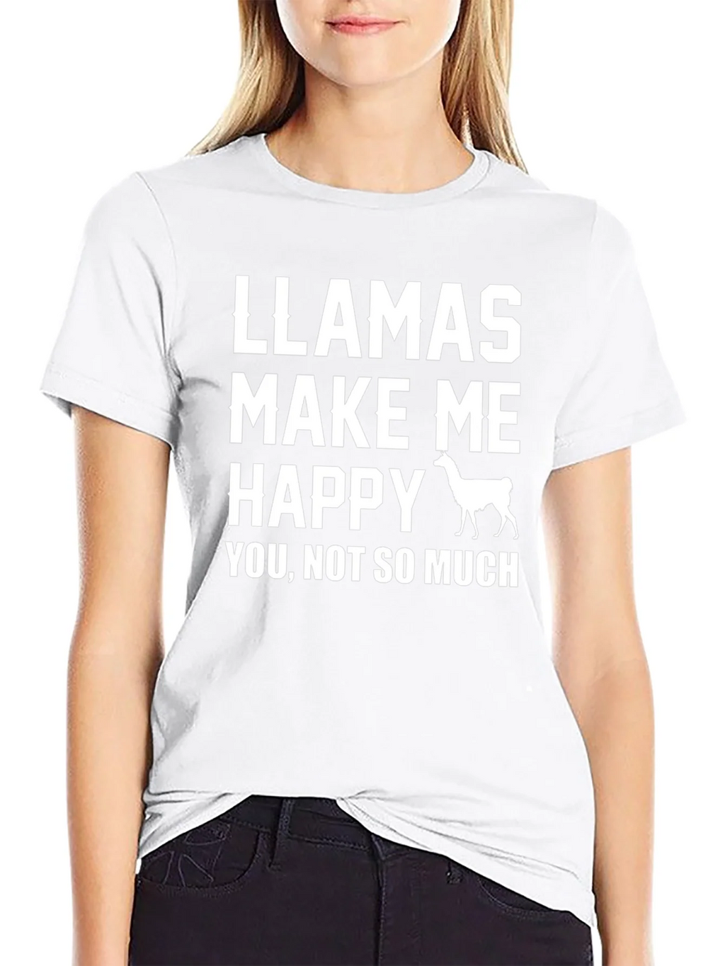 Llamas Make Me Happy T-Shirt product image 8