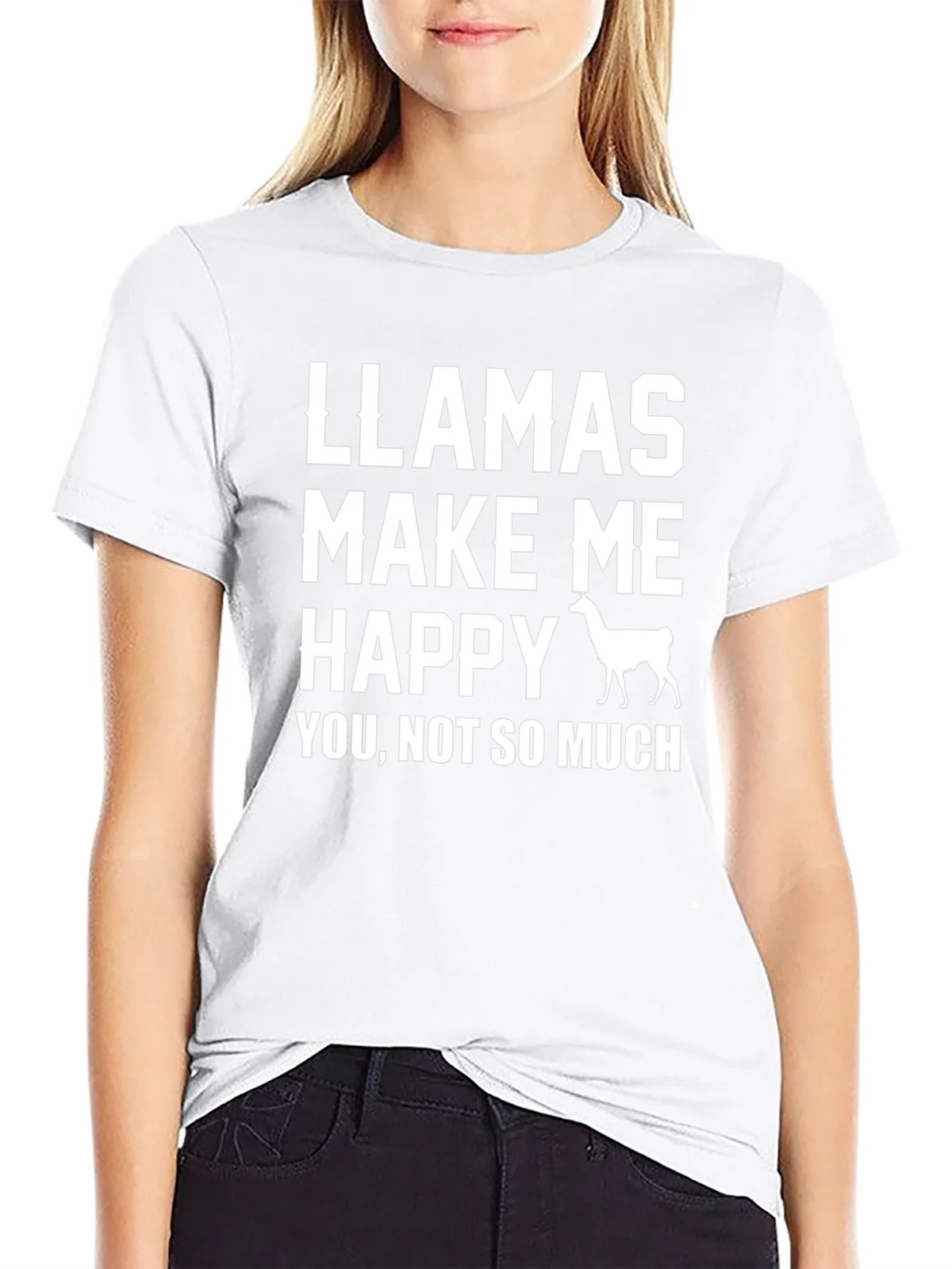 Llamas Make Me Happy T-Shirt product image 8