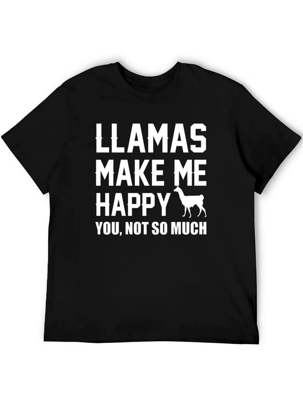 Llamas Make Me Happy T-Shirt product image 5