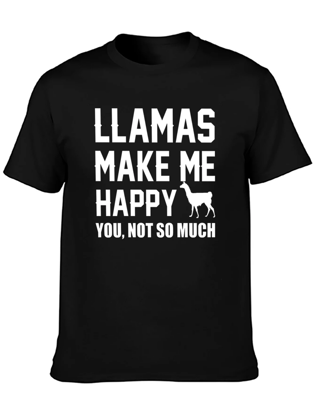 Llamas Make Me Happy T-Shirt product image 3