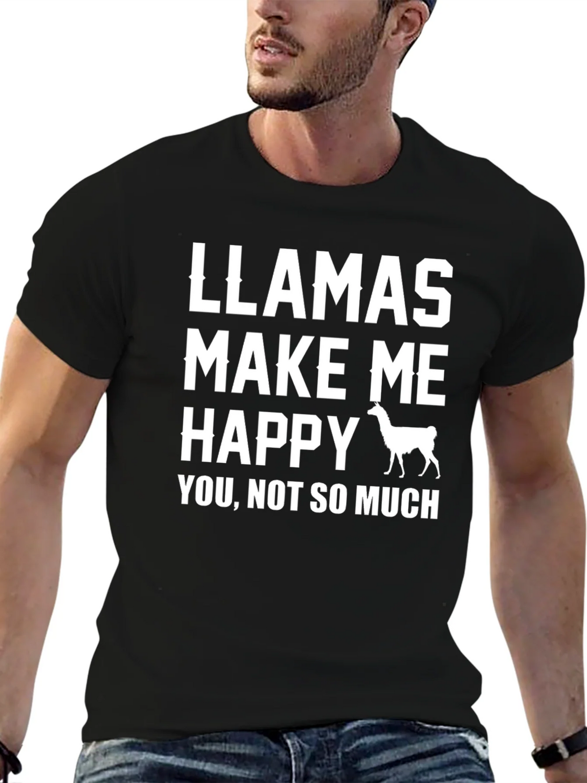 Llamas Make Me Happy T-Shirt product image 6