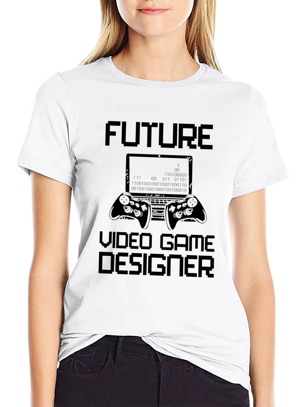 Future Video Game Designer Black Graphic Tee product image 8