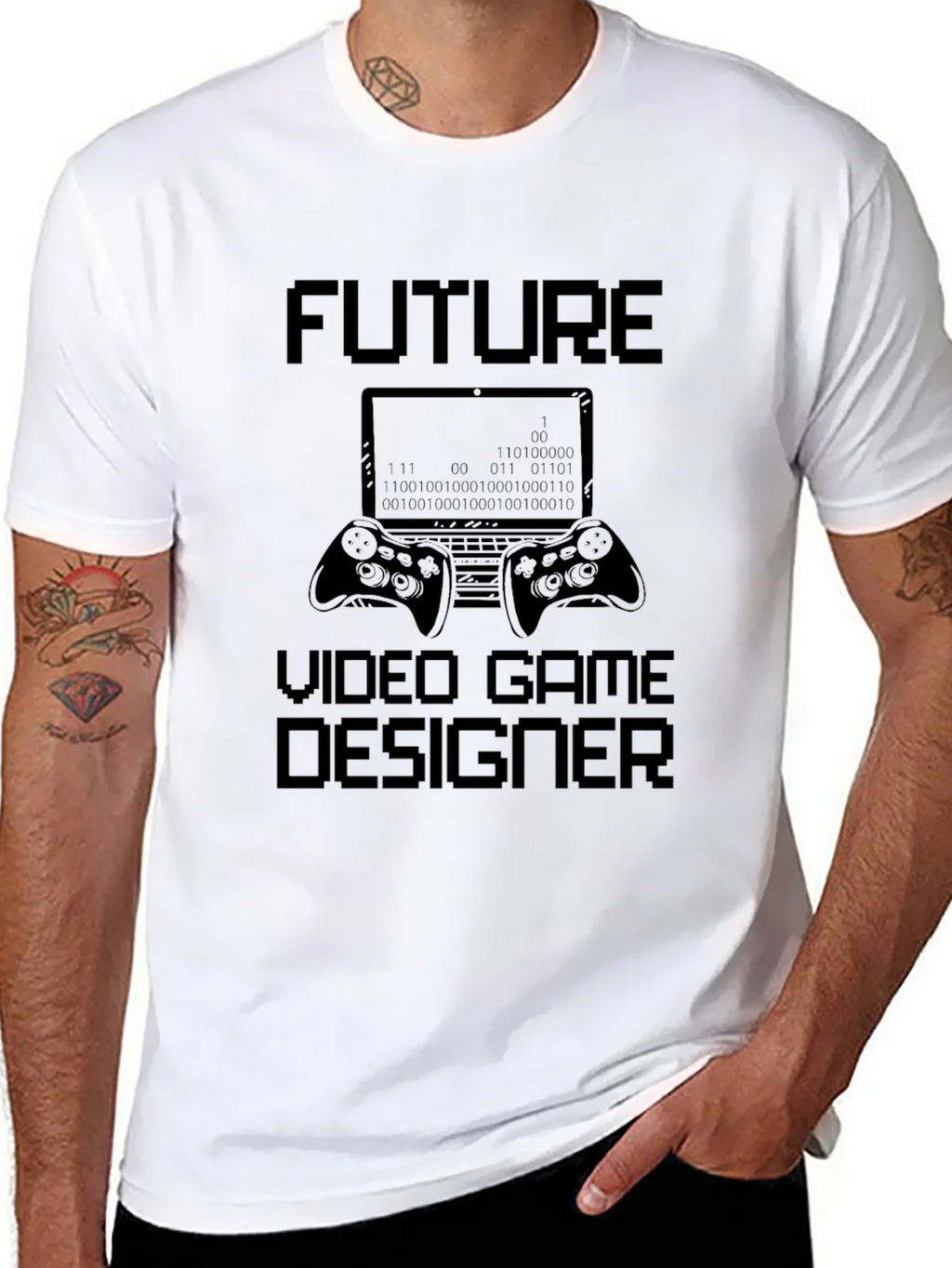Future Video Game Designer Black Graphic Tee product image 7