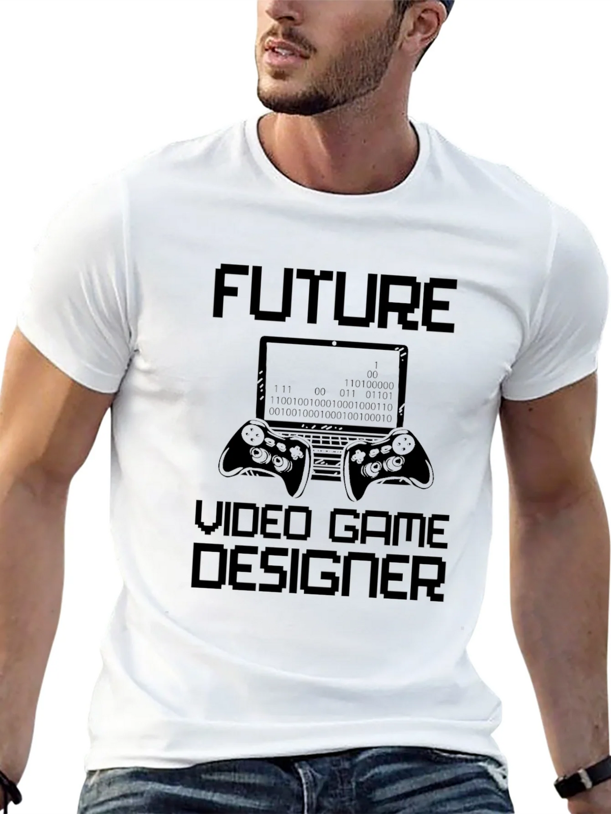 Future Video Game Designer Black Graphic Tee product image 12