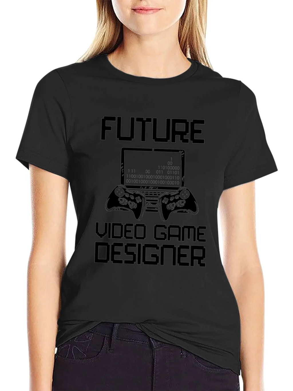 Future Video Game Designer Black Graphic Tee product image 2