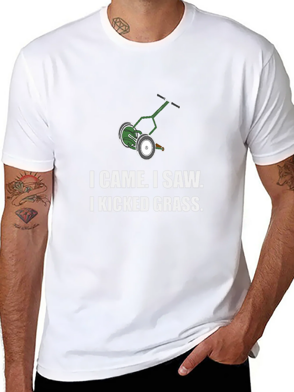 I Came I Saw I Kicked Grass T-Shirt product image 7