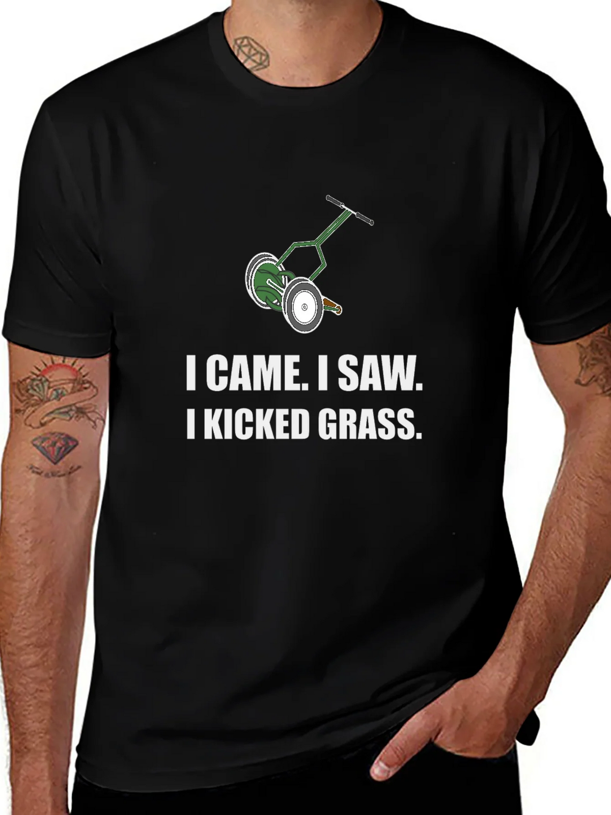 I Came I Saw I Kicked Grass T-Shirt product image 1