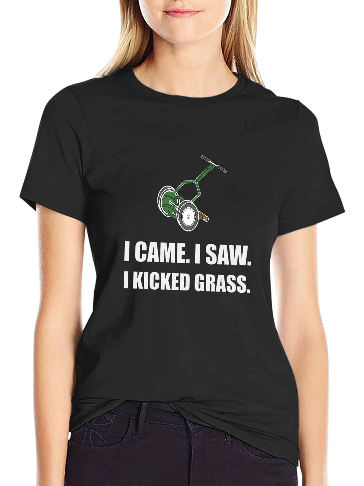 I Came I Saw I Kicked Grass T-Shirt product image 2