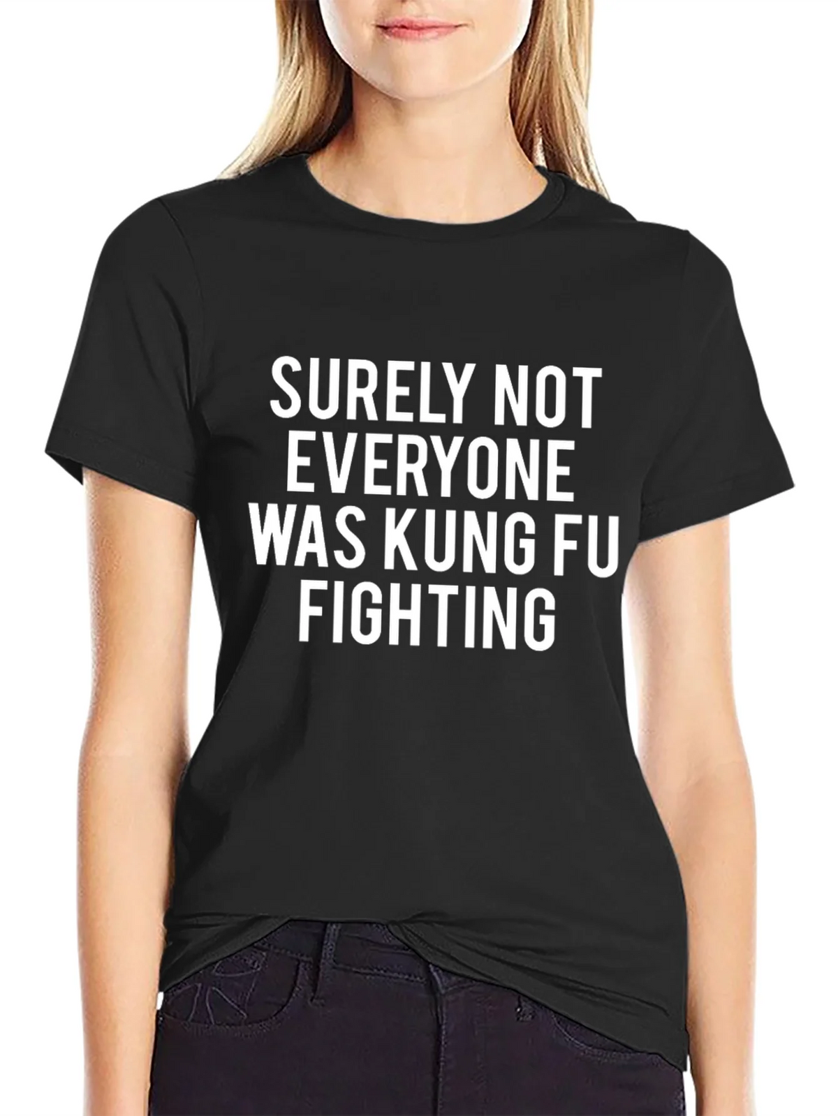 Kung Fu Fighting Graphic Tee - Funny Slogan Shirt product image 2