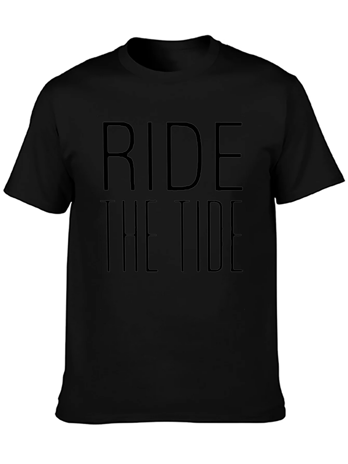 Ride the Tide Black Graphic T-Shirt product image 3