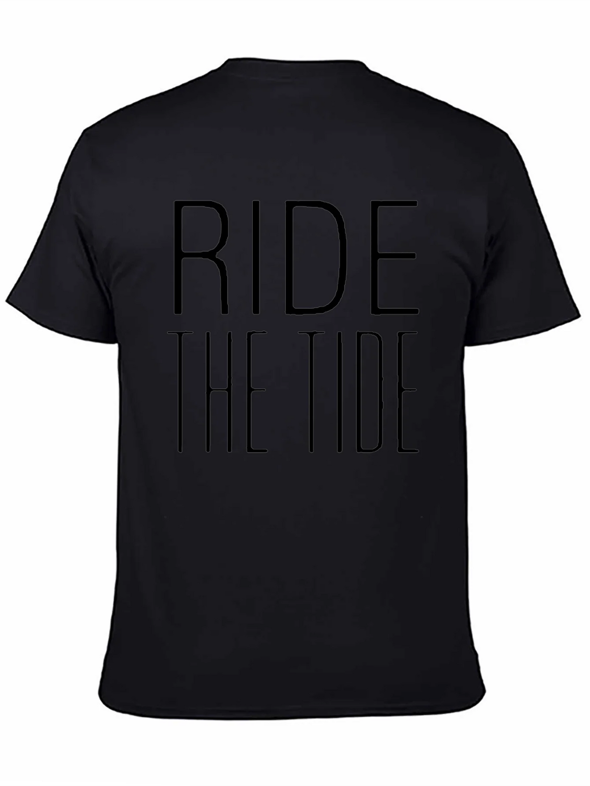 Ride the Tide Black Graphic T-Shirt product image 4
