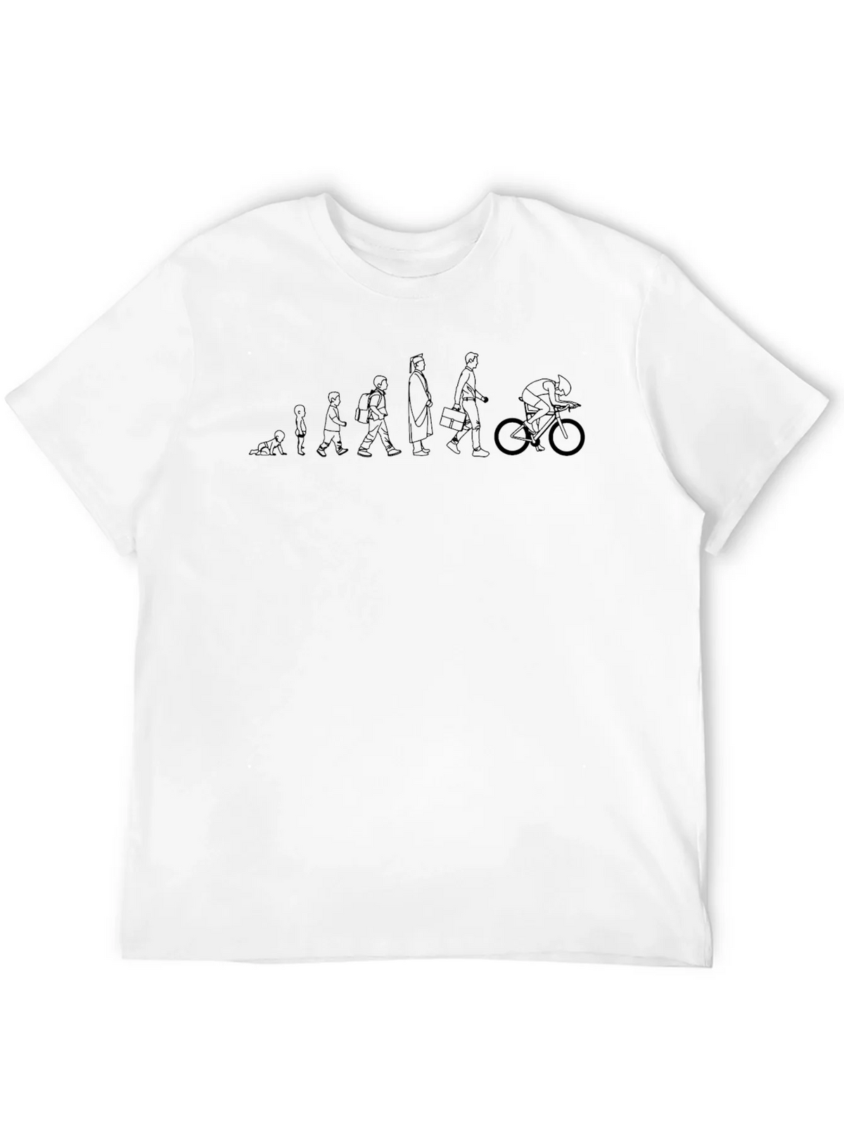 Evolution of Cyclist Black T-Shirt product image 10