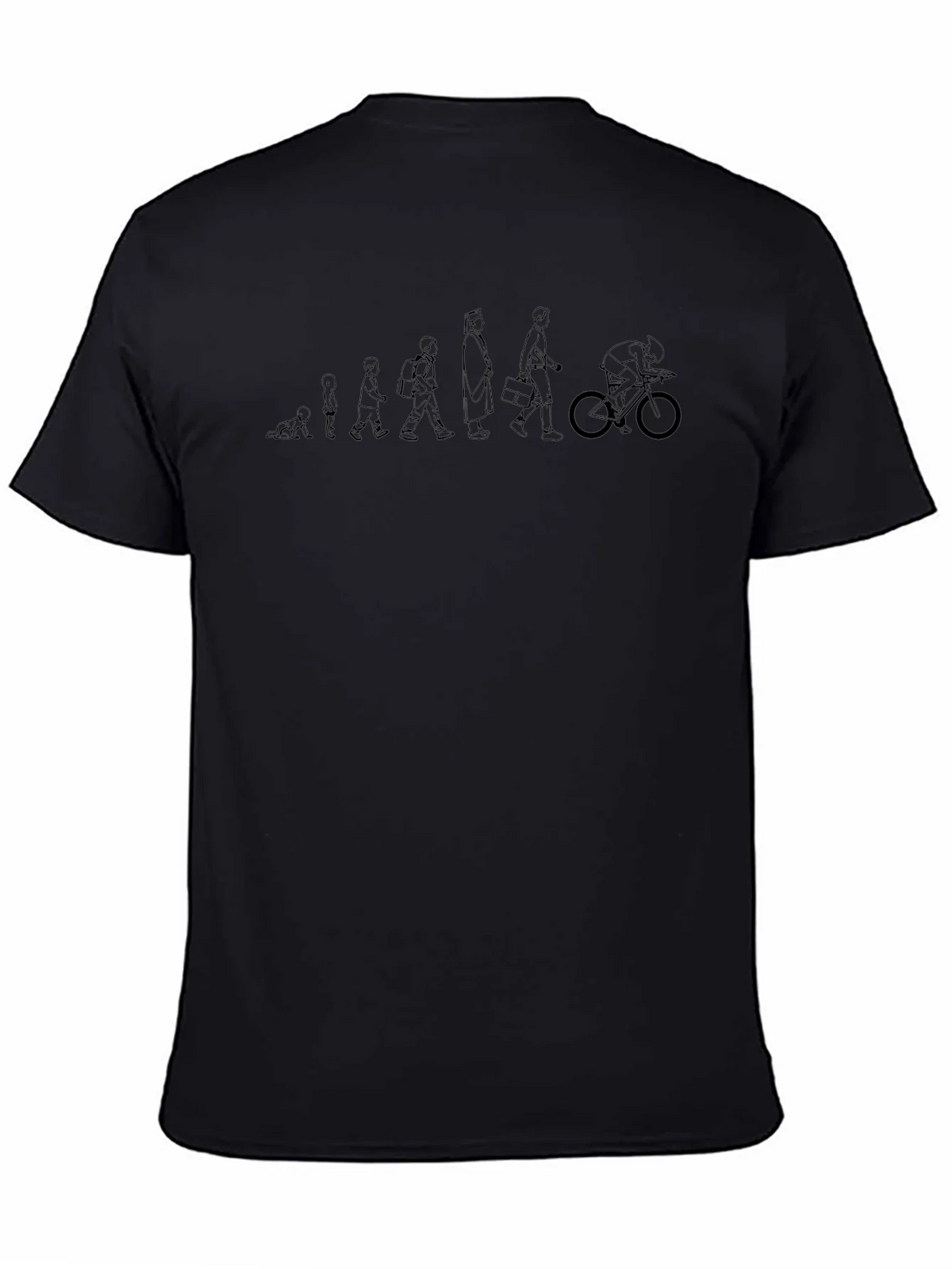 Evolution of Cyclist Black T-Shirt product image 4