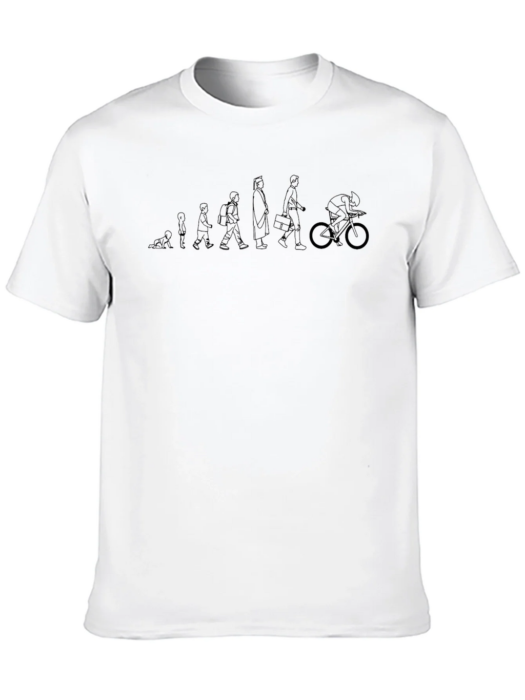 Evolution of Cyclist Black T-Shirt product image 9