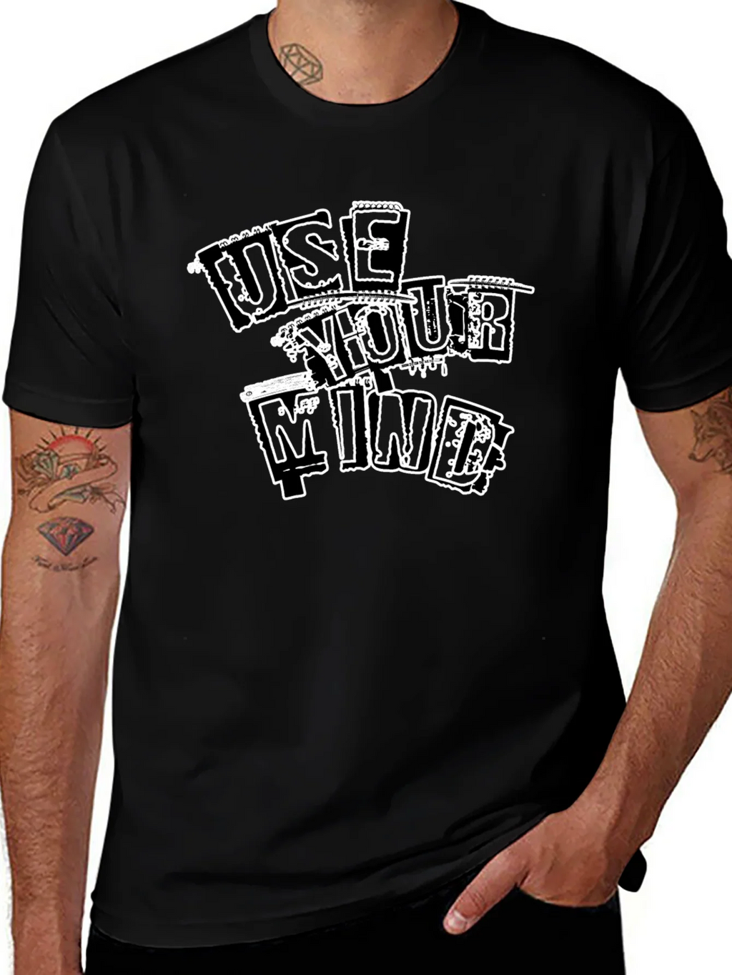 Use Your Mind Graphic T-Shirt - Black product image 1