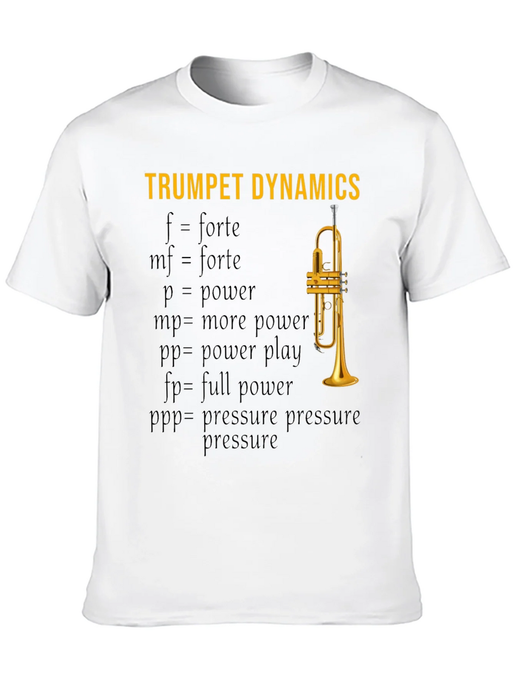 Trumpet Dynamics T-Shirt - Music Lover Apparel product image 9