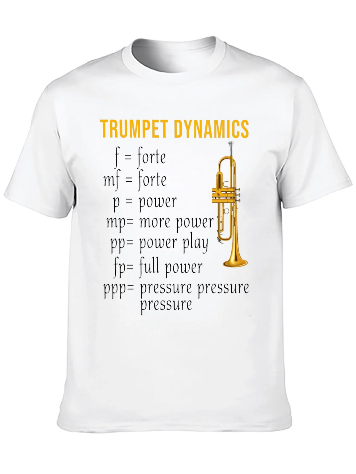 Trumpet Dynamics T-Shirt - Music Lover Apparel product image 9