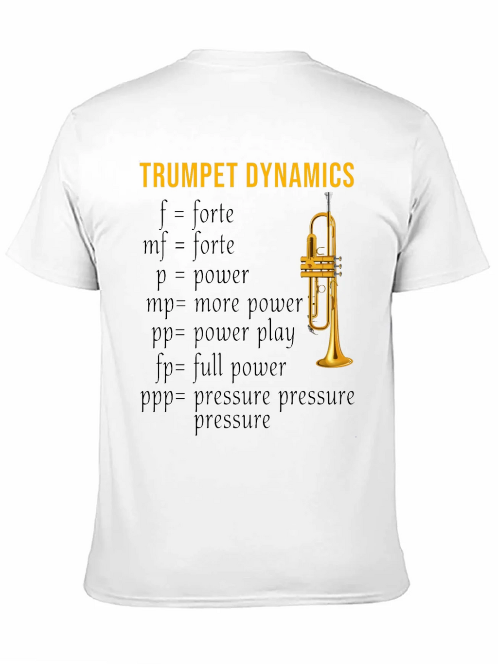 Trumpet Dynamics T-Shirt - Music Lover Apparel product image 10
