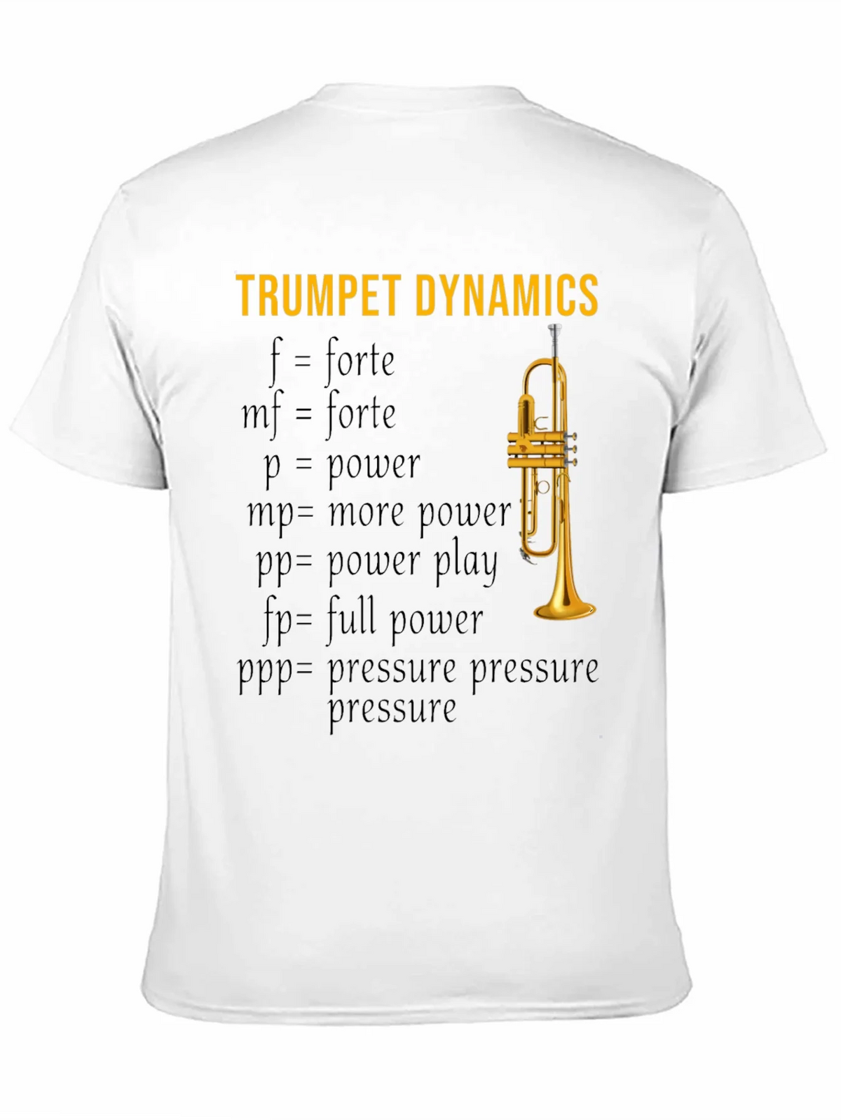 Trumpet Dynamics T-Shirt - Music Lover Apparel product image 10
