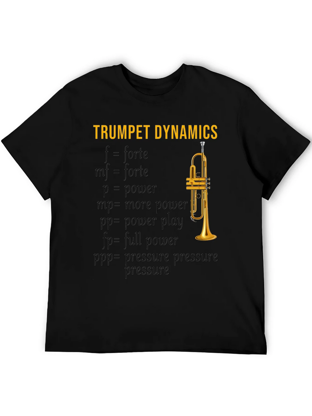 Trumpet Dynamics T-Shirt - Music Lover Apparel product image 5