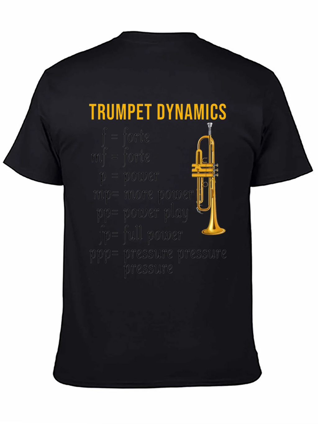 Trumpet Dynamics T-Shirt - Music Lover Apparel product image 4